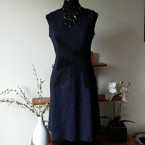 BCBG blue black dress